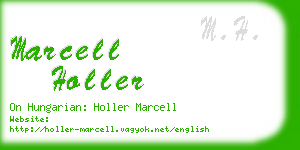 marcell holler business card